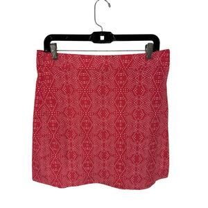 Rip Skirt Hawaii Length 2 Little Leg Wrap Skirt Red Printed Sz Medium Adjustable